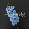 Flor Artificial Orquídea de Película 3D de 9 Cabezas, Flor Falsa Realista de Alta Gama, Arreglo de Escena Floral, Flor para Decoración de Hotel y Boda