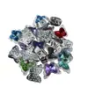 Novas Miçangas Espaçadoras Borboleta Cravejadas de Diamante Multicor com Oito Furos para Pulseira de Miçangas Feita à Mão DIY, Colar, Corrente de Celular, Acessórios de Joia