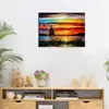 Nova Pintura de Diamante 5D Pôr do Sol Mar Vela diy Completa Diamante Pintura Decorativa Amazon Fronteira Fonte Fábrica Atacado