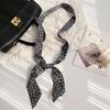 Bufanda Vintage de Leopardo para Mujer Bufanda Larga tipo Cinturón Corbata Decorativa Cinta Pequeña Tejido de Bolsa Primavera Otoño Invierno Venta al por Mayor