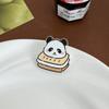Broche Panda Novo INS Bonito Desenho Animado Pin Acrílico Atacado Emblema Pingente Pequena Barraca de Jóias
