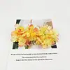 Hortensia Borde Quemado Manualidades DIY Materiales Hechos a Mano Accesorios para el Cabello Dinastía Han Combinando Decoración del Hogar Flor Artificial Pasador de Flor Flor