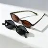 Gafas de Sol de Moda Estilo Influencer para Hombres y Mujeres, Esenciales de Aspecto Natural, Montura Ovalada Retro, Gafas de Sol Versátiles para Uso Diario con Protección UV