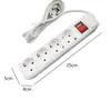 Acessórios de Cobre 1800W com Luz Tomada Tipo Europeu Tipo-C Régua de Tomadas com Plug Russo 2/3/ 5m Régua de Tomadas com Plug Ucraniano