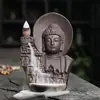 Quemador de incienso de reflujo de humo de arena púrpura transfronterizo creativo taolai Guanyin quemador de incienso de reflujo de sándalo accesorios de decoración para el hogar hogar