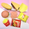 Comida Artificial y Plástico de Juguete Hamburguesa de Múltiples Capas Papas Fritas Accesorios de Resina Pegamento de Crema para DIY Accesorios para el Cabello Hechos a Mano Funda para Teléfono
