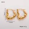 Estilo Ins Europeu e Americano Novos Brincos Plissados Brincos Torcidos Brincos Elegantes Ouro 18K Real Brincos da Moda de Alta Qualidade