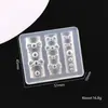 Molde de Silicona para Tallado de Uñas Nuevo Transfronterizo, Molde de Impresión para Árbol de Navidad, Campana, Hombre de Jengibre, Herramienta DIY para Uñas en Relieve