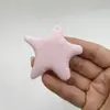 Nuevo accesorio de pentagrama de lunares de 6 CM material para joyería DIY hecho a mano decoración de llavero colgante de estrella de lunares