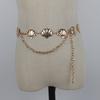 Cintura Corrente Concha Fivela Acessórios Saia Feminina Fina Corrente De Metal Fivela Cinto Decoração Cintura Selo Feminino Cintura Casaco Simples