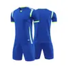 Playeras de fútbol personalizadas de manga corta para adultos y niños, uniformes de equipo para entrenamiento de competición, secado rápido, transpirables, con números y letras impresos, playeras de fútbol al por mayor