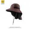 Sombrero de pescador con protección solar para hombre, de verano, resistente a los rayos UV, para senderismo, montañismo, para mujer, con ala ancha y cuello, para pesca