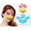 Nueva plantilla de pintura facial PET, tablero de impresión hueco, plantilla de pintura facial en aerosol de grafiti pintada a mano DIY