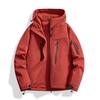 Chaqueta Funcional 3 en 1 para Hombre Estilo Nido de Pájaro para Exteriores, Cortavientos, Impermeable, Ropa de Montañismo con Triple Protección y Logo Termosellado