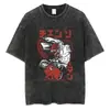 Camiseta Manga Corta Cuello Redondo Lavable Anime Motosierra Y2Kt Ropahombre Ropa de Hombre Estilo Nuevo Camiseta Camiseta de Hombre