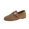 Estilo Old Money Calçados Birkenstock de Couro Genuíno com Solado Macio para Mulheres, Outono 2026 Novos Loafers Versáteis Melard Slip-On Confortáveis Atacado