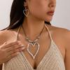 Collar de estrella de mar con concha de viento oceánico transfronterizo de Europa y Estados Unidos, exagerado, dulce, genial, de metal, con gran flor, collar de amor, traje
