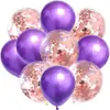Set de Globos de Cumpleaños, Globos Decorativos para Ceremonia de Inauguración, Paquete de Globos Flotantes para Mesa y Piso, Globos Decorativos Metálicos con Lentejuelas para Escenario