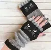Guantes Personalizados para Otoño e Invierno, Guantes de Punto Cálidos y de Moda para Mujer, Moda Transfronteriza Guantes Bordados Patchwork Cálidos