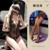 Fragancia para escuchar de noche lencería sexy encaje sexy transparente tira para pecho pequeño deseo puro pasión mono de extremo abierto libre quita-todo 281