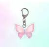 Novo Chaveiro Colorido de Borboleta Estilo Ins para Primavera, Alto Valor Estético, Pingente de Menina Fofa, Mesmo Estilo para Melhores Amigas