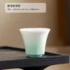 Taza de té de cerámica refinada y delicada, pequeña y simple, taza de uso personal para invitados, taza de degustación de té, juego de té Kung Fu