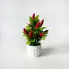 Fornecimento Direto da Fábrica Mini Plantas em Vasos Frutas Simuladas Decoração de Casa Ano Novo Inauguração de Casa Plantas Verdes Artificiais Enfeites de Bonsai