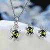 Europa y Estados Unidos moda popular diseño de nicho sentido del diseño pendientes de tortuga traje de collar serie de animales femeninos joyería al por mayor