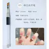 Caneta para Nail Art de Fábrica Atacado Haste Transparente Pincel para Pintura de Nail Art Ferramentas para Nail Art Caneta de Fototerapia Pincel para Nail Art em estoque