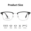 Nuevo Armazón de Gafas de Negocio para el Lugar de Trabajo 8701GT Titanio Puro Ultraligero Gafas Retro para Miopía para Hombres, Gafas Elegantes y de Moda