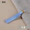 12cm Seda de Gelo Enrolada com Fio Dourado, Borla de Seda de Gelo, Cheongsam Dinastia Han Artesanal DIY, Pingente de Borla Prensada Atacado
