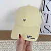 Gorra de béisbol suave con bordado simple estilo coreano para hombres y mujeres, hace que la cara se vea más pequeña, estilo versátil de pareja, gorra de visera lavada, sombrero para protección solar