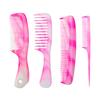 Conjunto de 4 Pentes de Cabeleireiro com Ponta Fina Pente Dupla Face para Alisar Cabelo com Dentes Largos Transfronteiriço Amazon Doméstico Conjunto de Quatro Pentes para Cuidados com o Cabelo