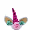 Toppers de Pastel Florales de Unicornio Transfronterizos para Fiesta de Cumpleaños Infantil Decoraciones de Pastel