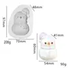 Molde de Pellizco Tejido de Invierno Muñeco de Dibujos Animados Oso Sombrero de Pellizco DIY Guantes Suéter Molde de Silicona