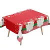 Mantel de Película Perlada con Tema Navideño Desechable Suministros para Fiesta Moderno Festival Occidental Decorativo a Prueba de Aceite y Manchas