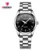 CHENXI/Dawn 006A Reloj de Pareja Reloj de Negocios para Mujer Correa de Acero Inoxidable Reloj para Hombre