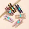 Moda estilo coreano nuevo clip para el pelo de placa de acetato para mujer accesorios para el cabello clip simple tallado de una palabra clip para flequillo venta al por mayor