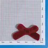 Nuevo pelo de flocado rojo con forma de flor y lazo, oso, pasador, joya DIY, carcasa de teléfono móvil, zapatos, bolsa, parche, material, accesorios