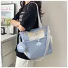 Bolsa de Tote de Nylon Fresca y Dulce Otoño 2026 Gran Capacidad Hombro Único Bolsa para Mujer Cremallera Bolsillo para Teléfono para Uso Diario