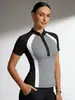 Ropa Transfronteriza, Deportes al Aire Libre, Tops de Yoga a la Moda, Camisetas para Mujer, Secado Rápido, Ropa de Yoga de Alta Elasticidad, Ropa de Verano para Mujer