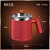 Taza de agua de acero inoxidable 304 con aislamiento y tapa, taza para sala común, taza de té de negocios para niños y niñas, taza de café estilo ins