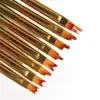 Lugar de Origen Fuente Color Deslumbrante Arte de Uñas Pluma Floral 8 Piezas Pluma Dentada Pluma de Pétalo Pluma de Pintura Set de Pinceles para Arte de Uñas