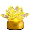 Lâmpada de Cristal Real, Lâmpada de Lótus Doméstica de Cobre, Lâmpada de Vidro, Mini Lâmpada Eterna, Lâmpada do Deus da Riqueza, Uso Duplo Recarregável e Plugável