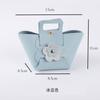 Couro Flor Bolsa de Mão Flor Saco Flor Loja Material Casamento Doces Caixa de Presente Casamento Candy Bag Hand Gift Bag