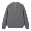 Suéter Henley de Punto Waffle para Hombre, Nuevo Estilo Otoño 2025, Suéter Pulóver Maduro y Discreto 925P52