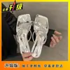 Sandalias Chanclas de Dedo de Verano 2026 Nuevo Diseño Simple Versátiles Correa Fina para Mujer Uso en Exteriores Chanclas para Mujer
