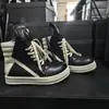 Europeos y Americanos 26 Moda Nueva Llegada Triángulo Invertido RO Cuero Genuino Suela Gruesa Aumento de Altura Botines Cortos Casuales Diarios Oscuros Zapatillas de Caña Alta para Hombre