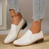Zapatos de tacón de bloque gruesos de punta fina de corte bajo de talla grande para comercio exterior, en stock, nuevo modelo de verano, estilo europeo y americano transfronterizo, botines marrones versátiles