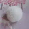 Acessórios de Bolinha de Pelo Pequena DIY Bolsa Pingente de Bola de Pelo de Coelho Rex Imitação Roupas Sapatos e Chapéus Acessórios de Bola de Pelo de Coelho Imitação